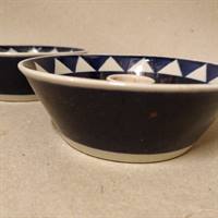 rörstrand keramik stager mørkeblå hvide lertøj